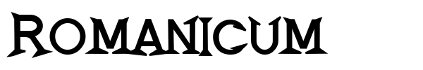 Romanicum font preview